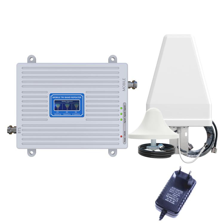 Triple-Band 900/1800/2100 Mobile Phone Signal Reception Booster Amplifier, UK Plug, US Plug, EU Plug Triple-Band 900/1800/2100 Mobile Phone Signal Reception Booster Amplifier, UK Plug, US Plug, EU Plug